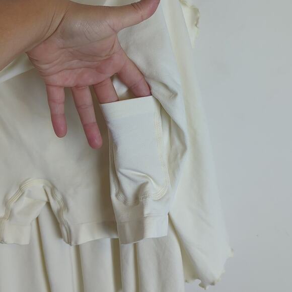 OQQ Flowy Tennis Skirt Gym Yoga Athletic Workout Skort Hidden Pocket Size L - Picture 6 of 8